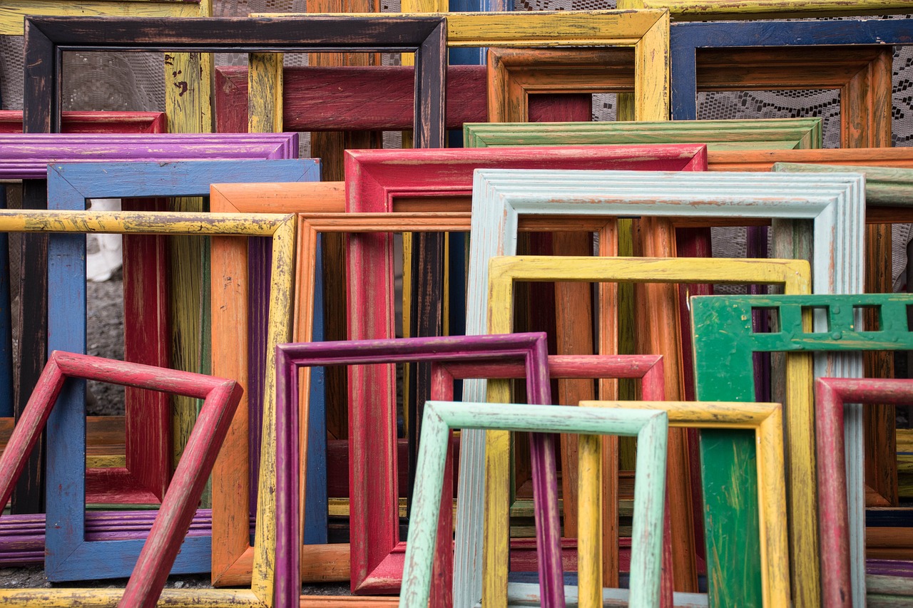 colorful colourful frames free photo