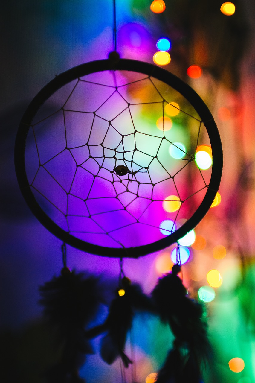 colorful colourful dream catcher free photo