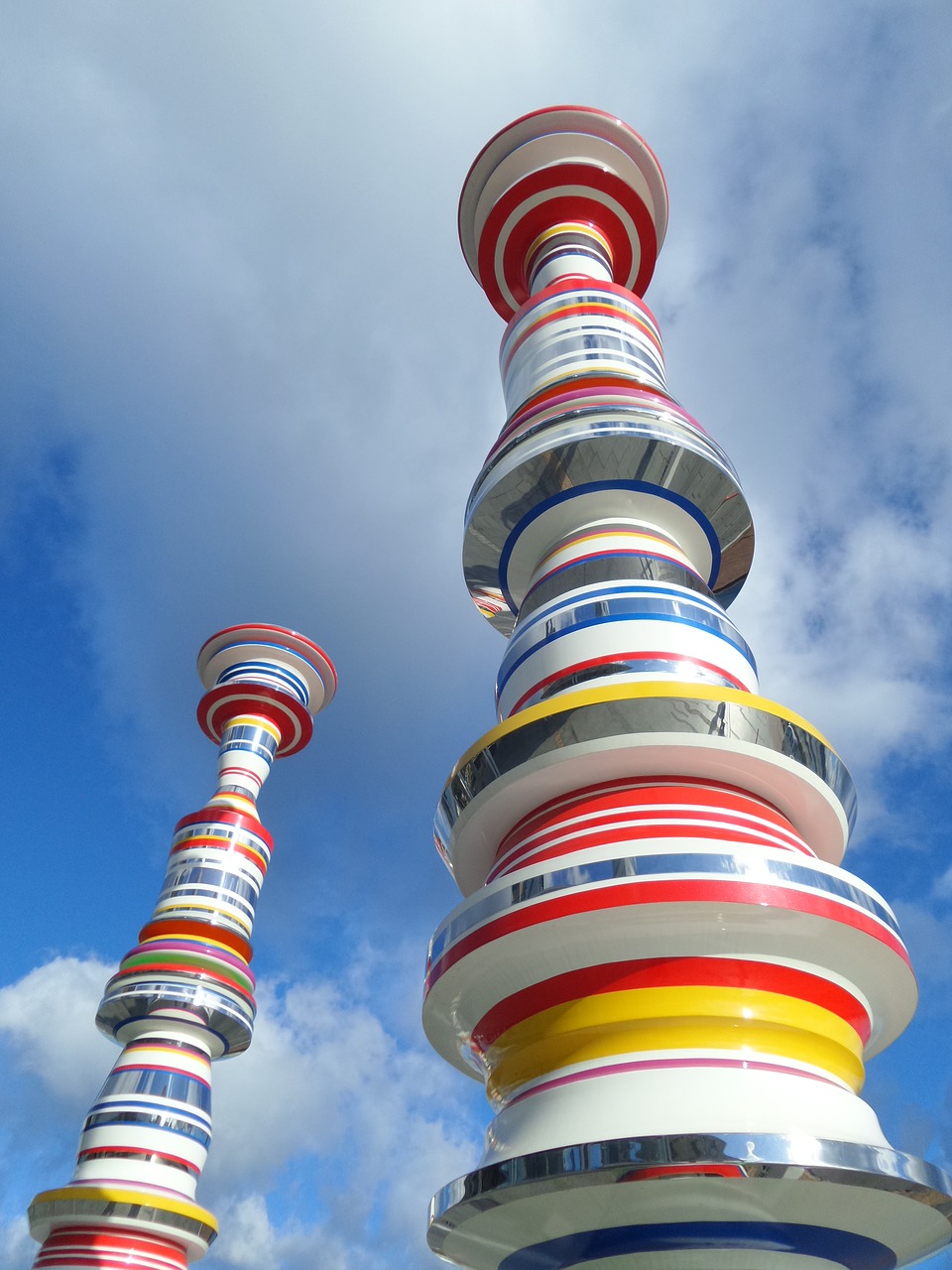 colorful sculpture takamatsu free photo