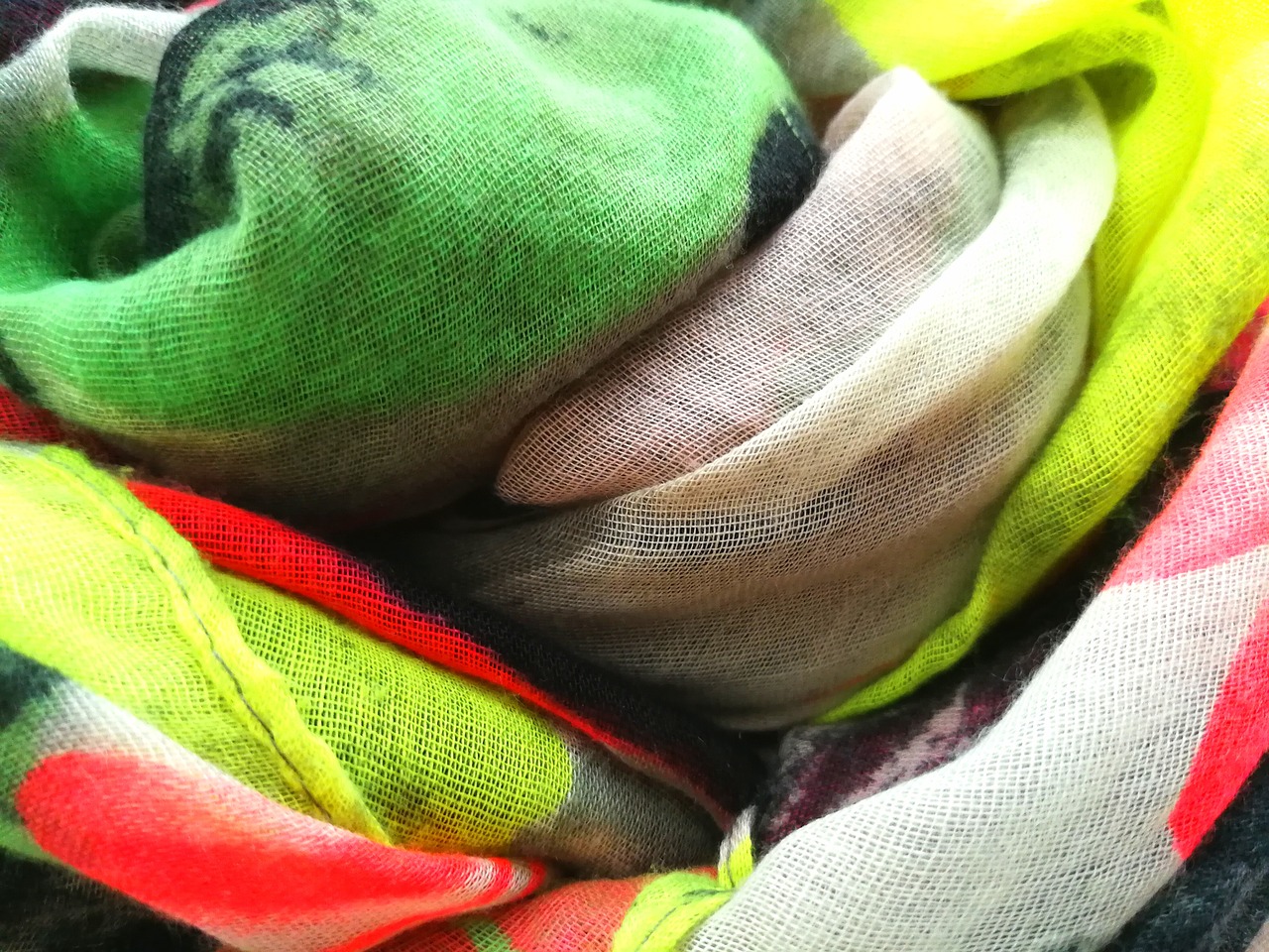 colorful scarf texture free photo