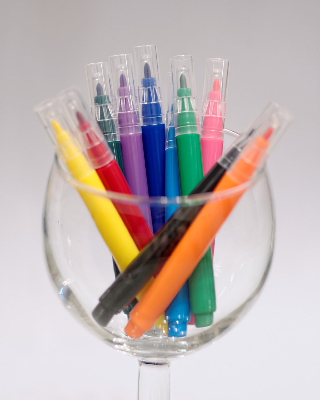 colorful pens colored pencils free photo