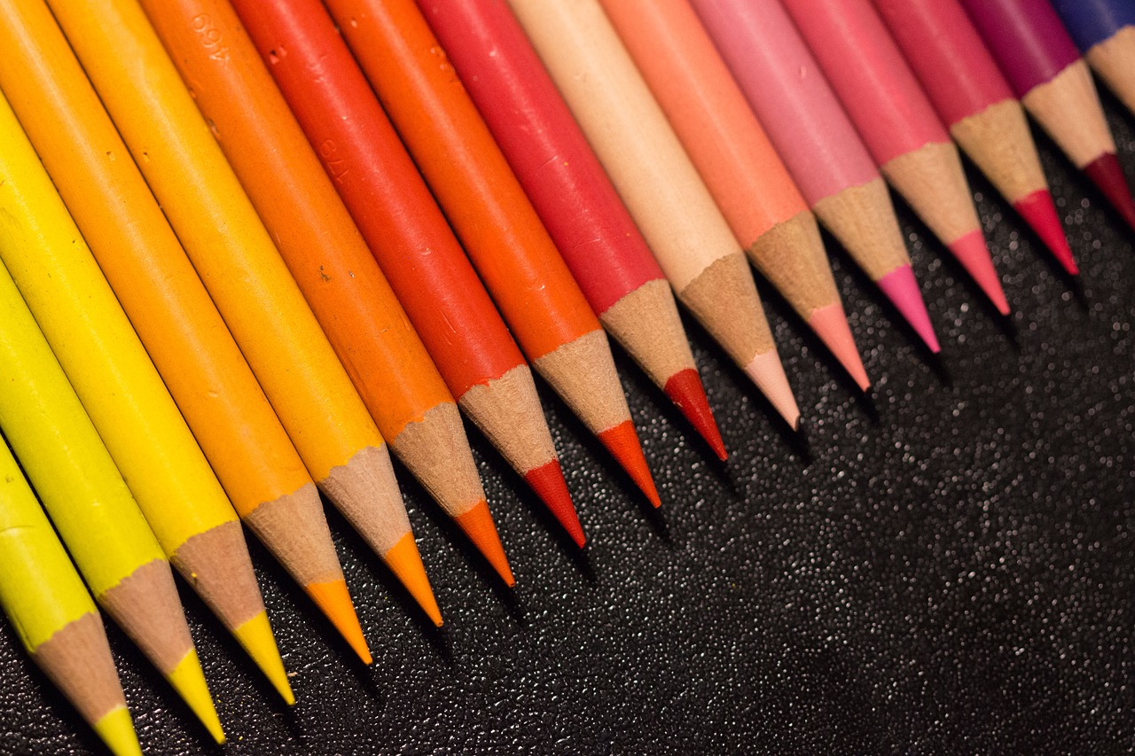 colorful  pens  paint free photo