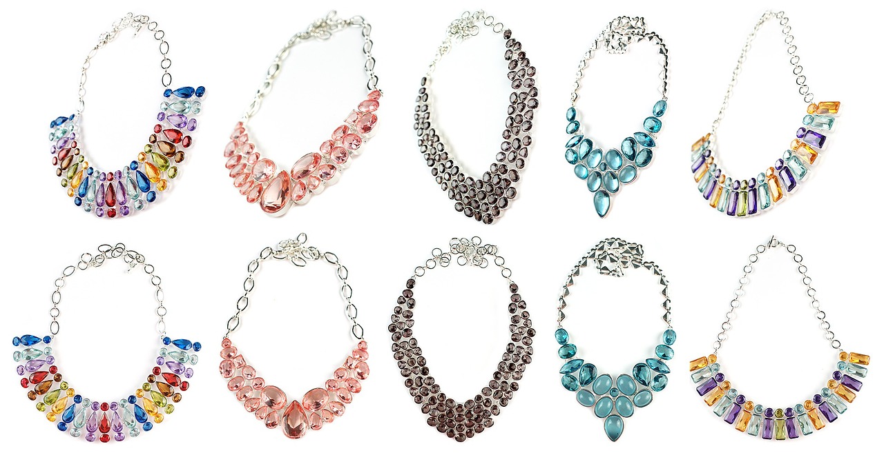 colorful necklaces chokers free photo