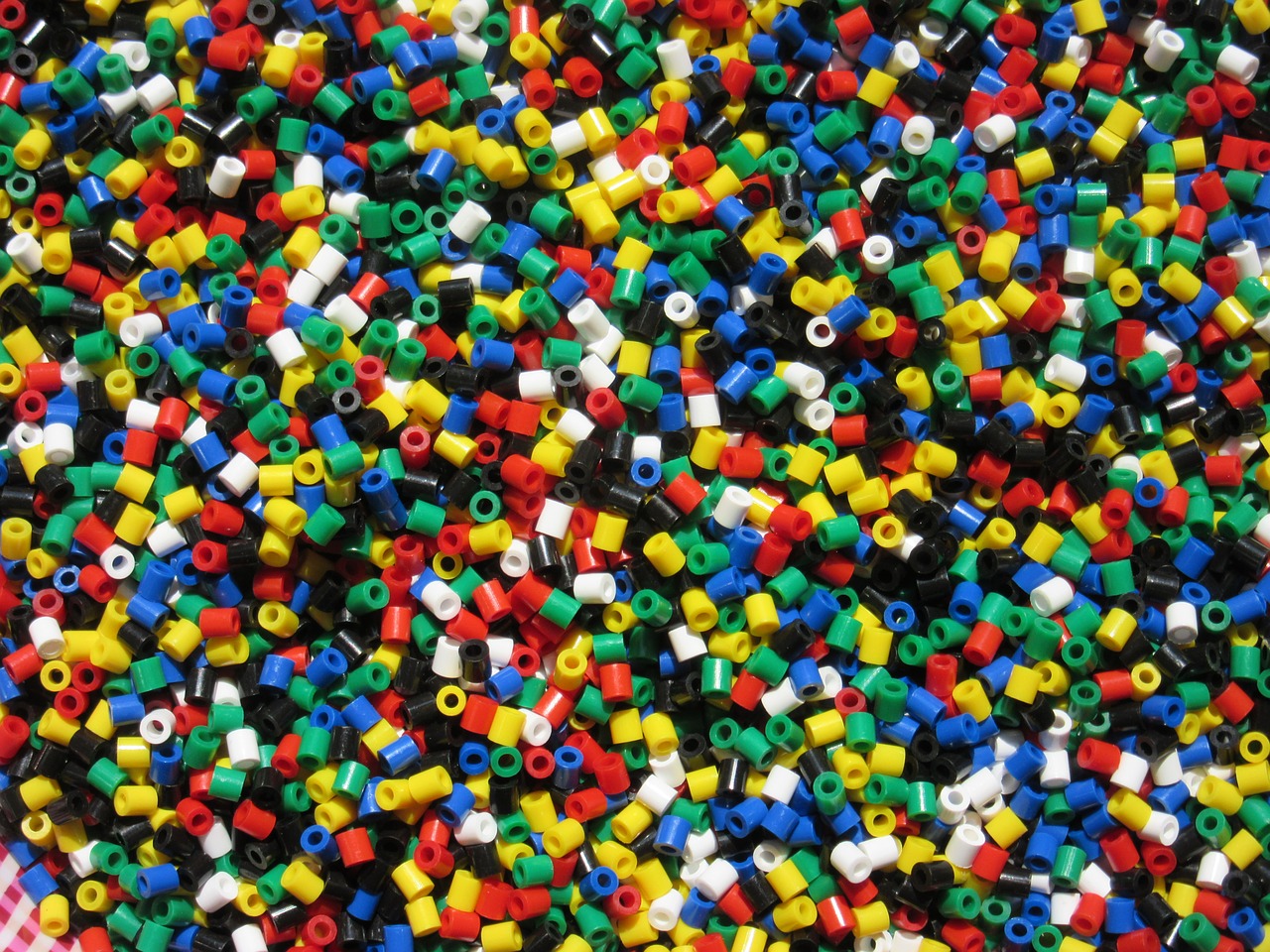 colorful plastic beads toys free photo