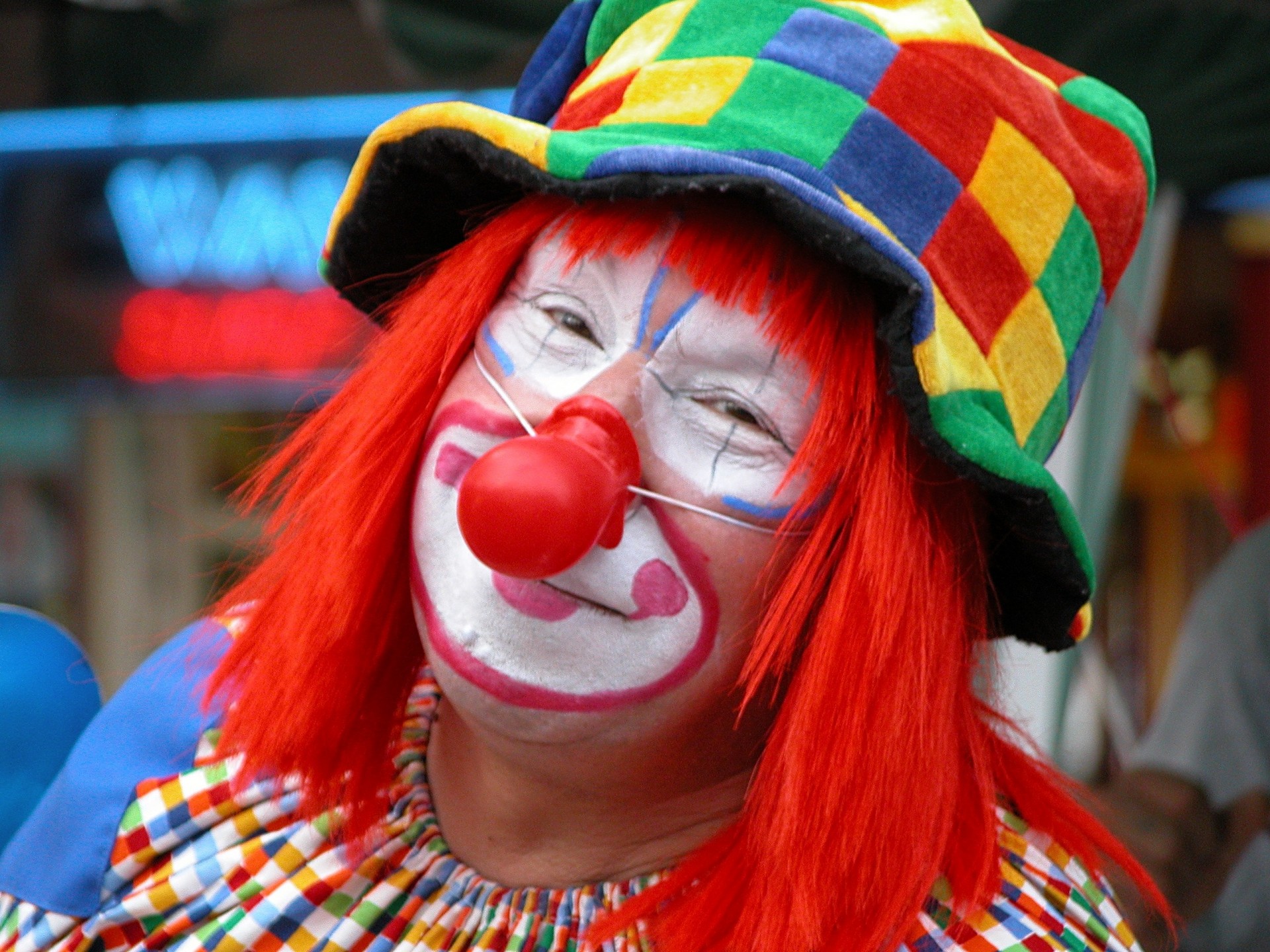 clown colorful male free photo