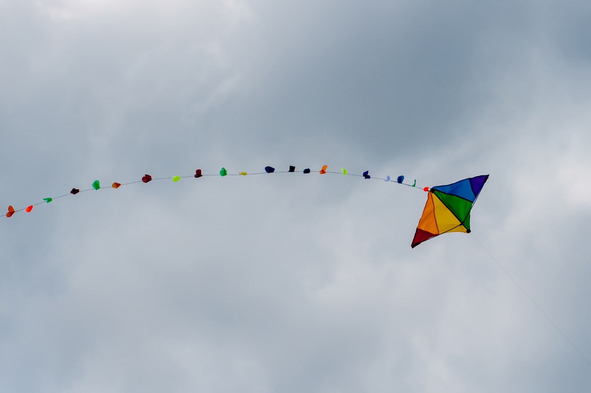 kite sky rainbow free photo