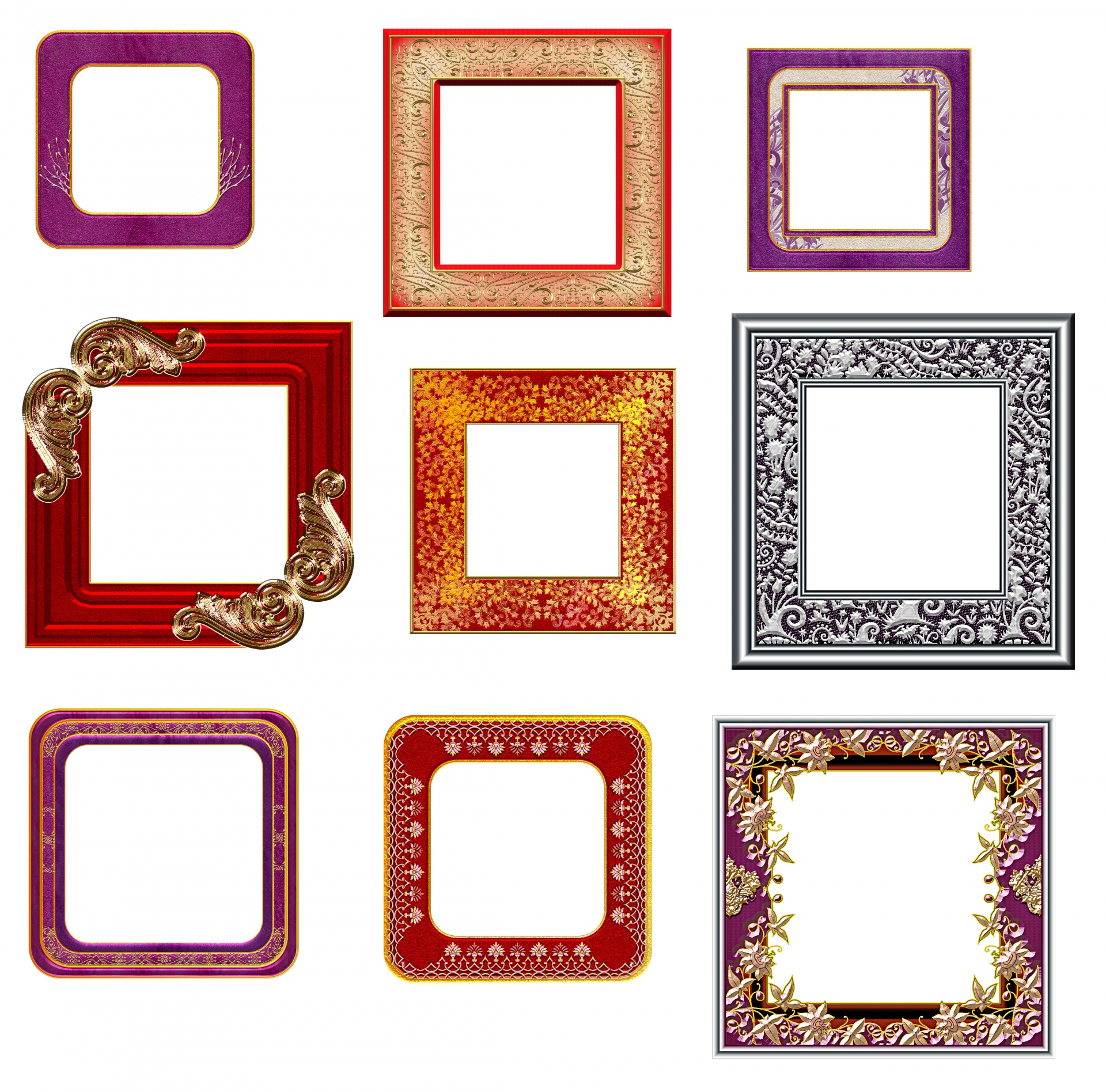 frames floral design free photo