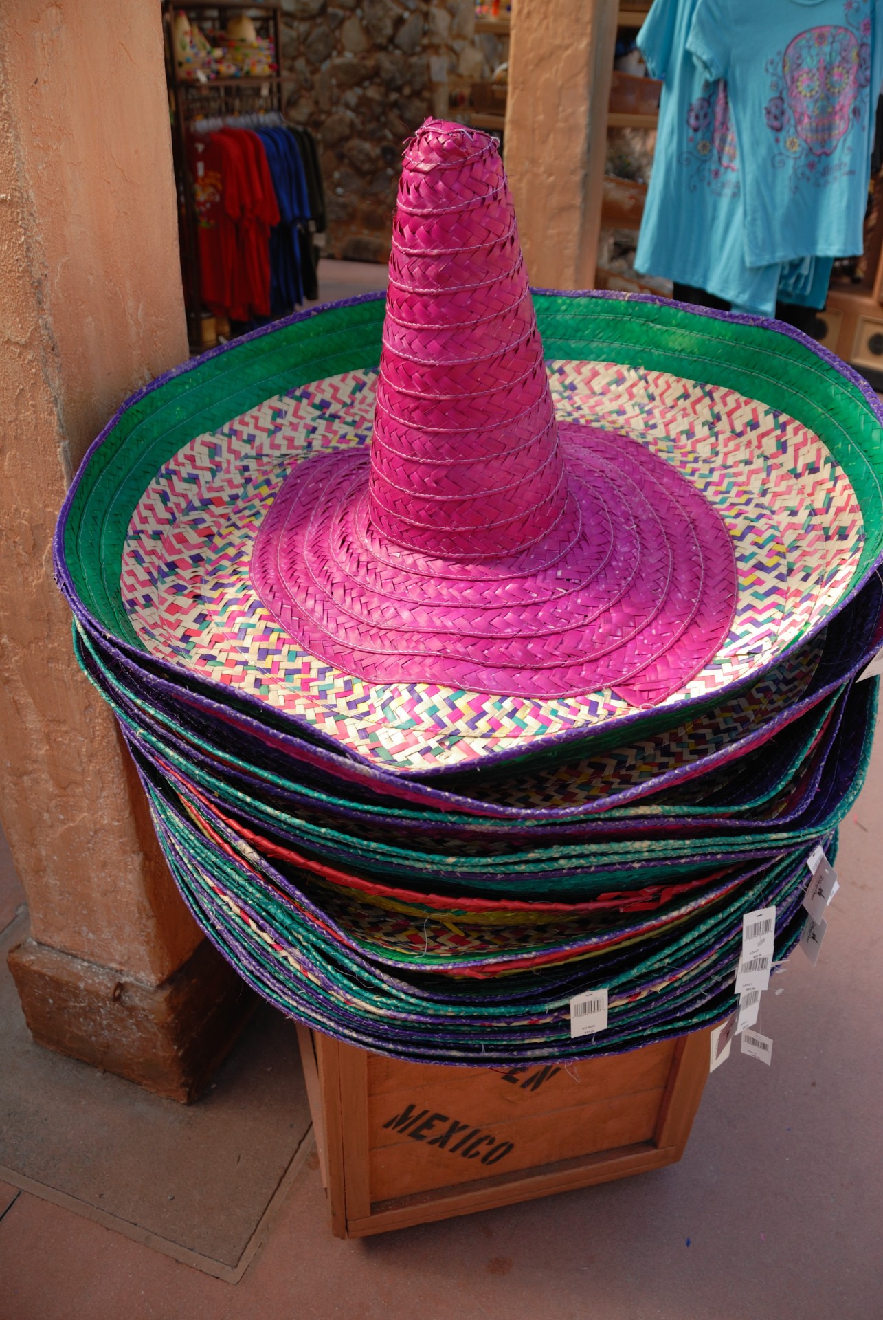 coloful hats mexican free photo