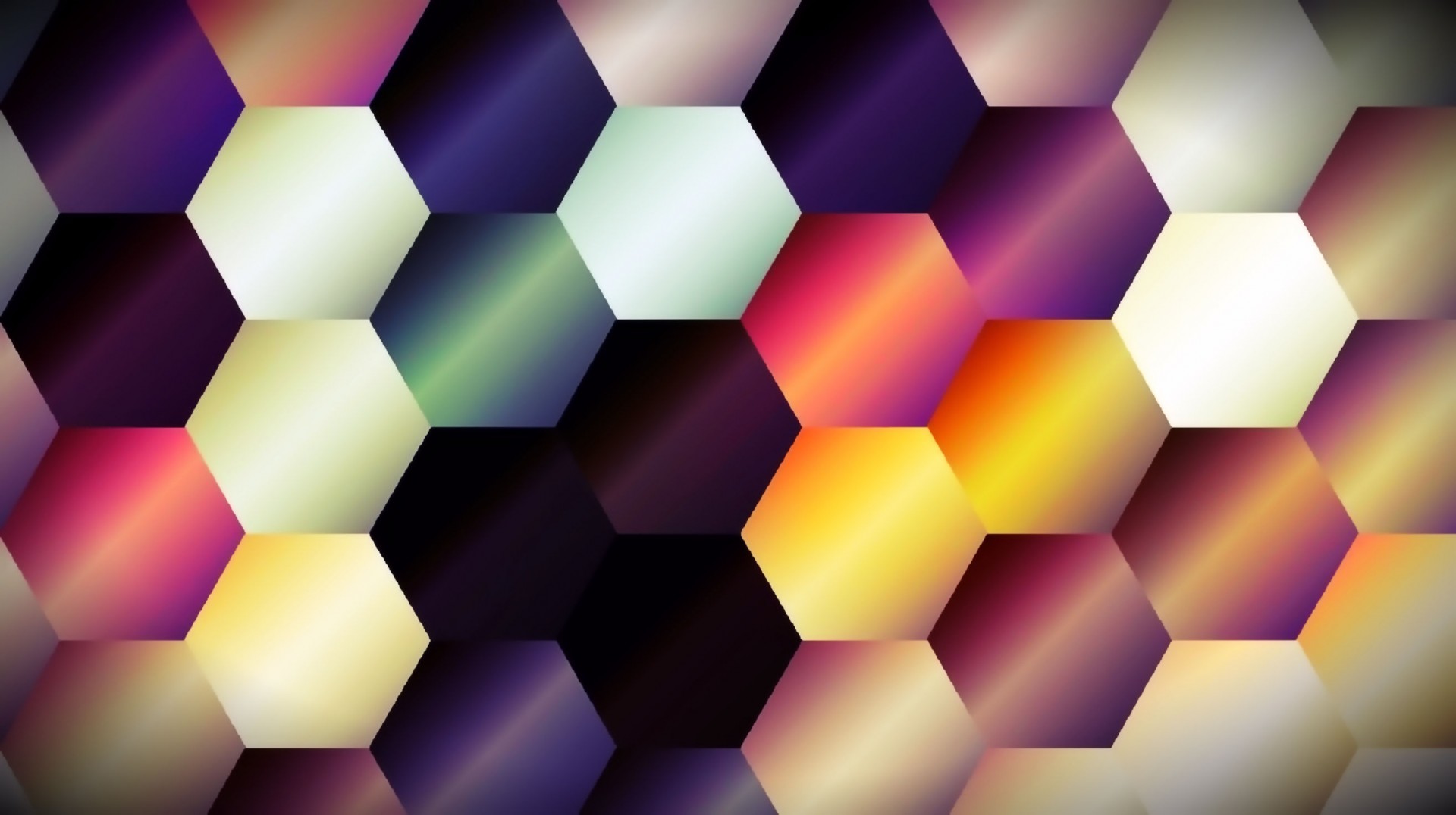 colorful hexagon pattern free photo
