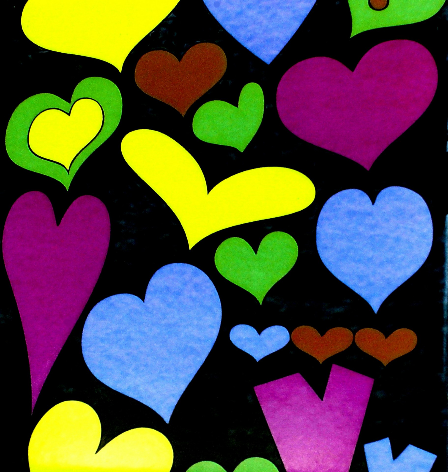 colorful lovehearts love hearts heart free photo