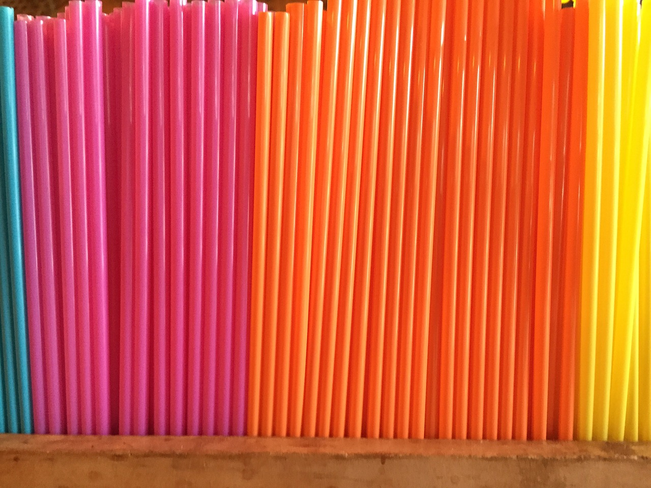 colorful straws bright colors straws free photo