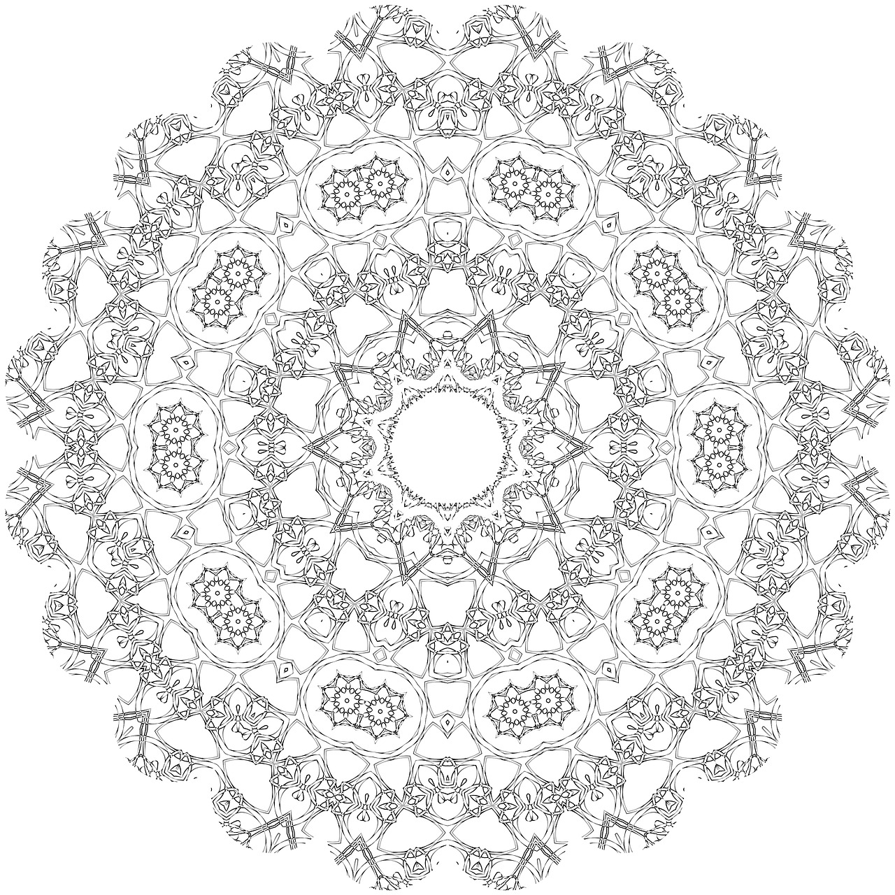 coloring mandalas geometric patterns design free photo