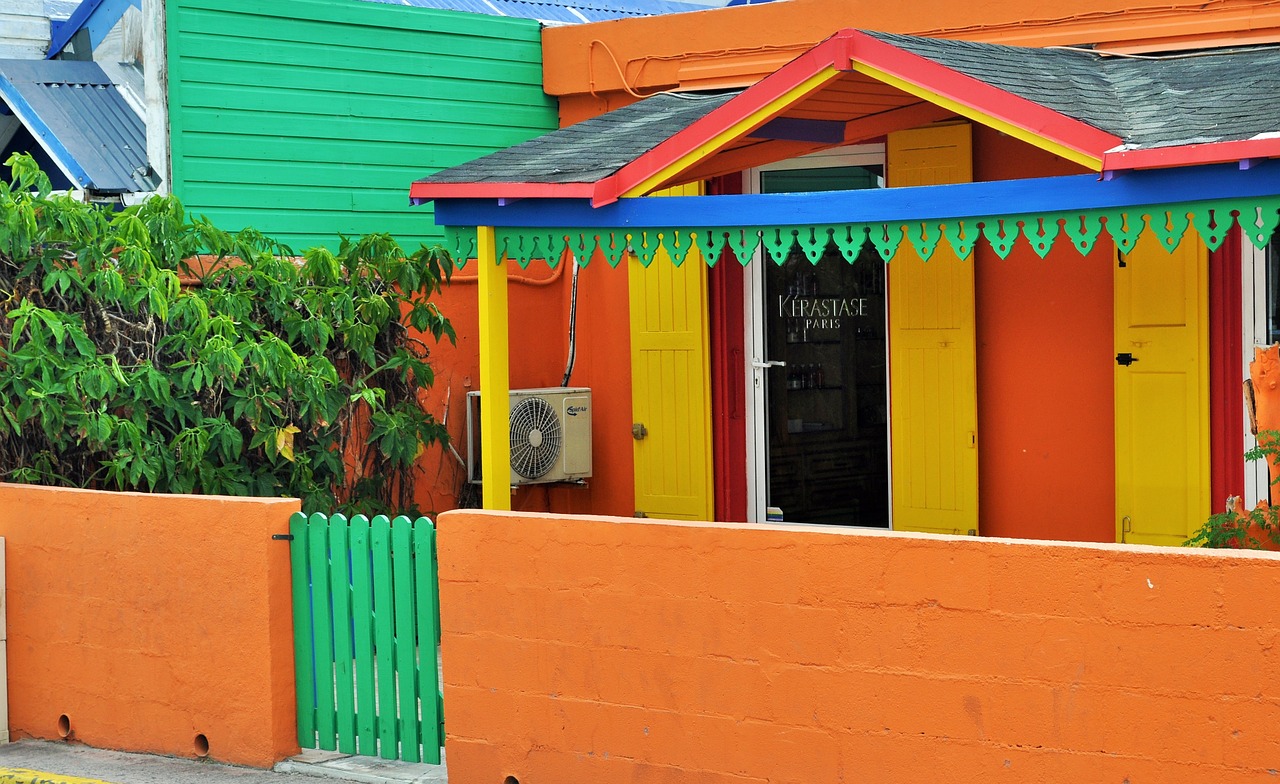 colors colorful house houses free photo