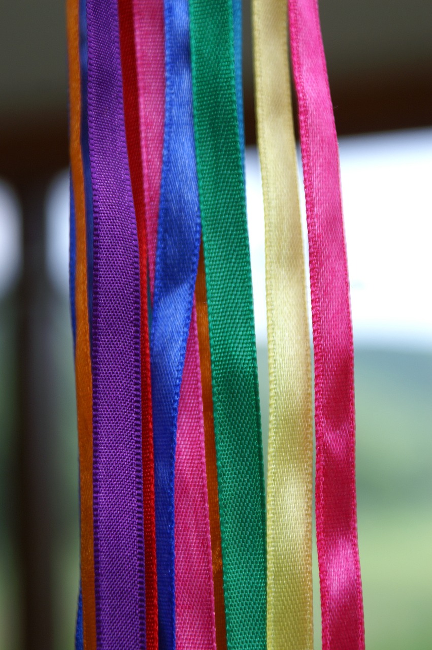 colors ribbons haberdashery free photo