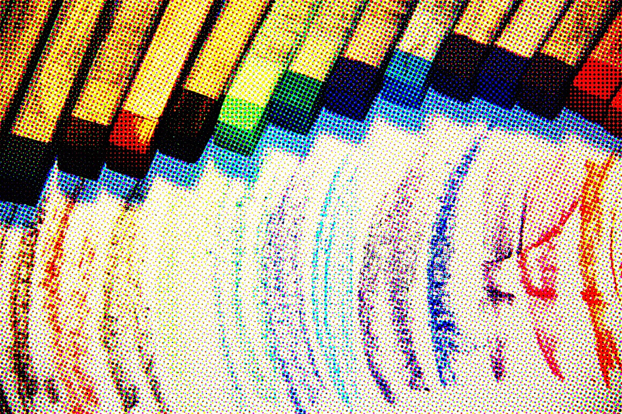 colors chalks texture free photo