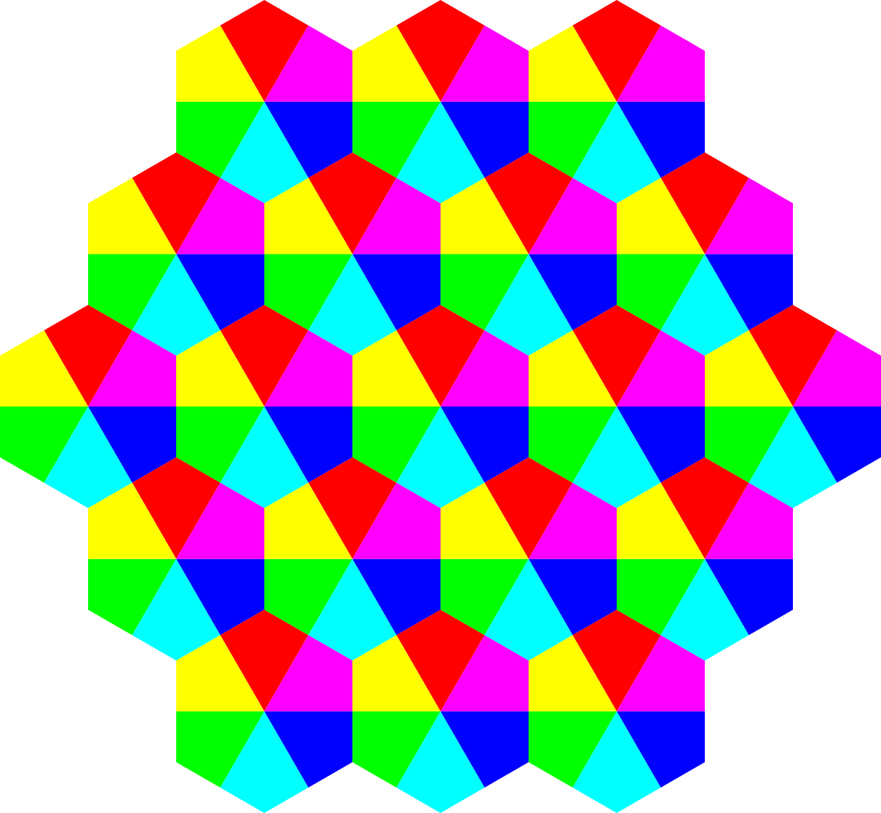 colors hexagons symmetry free photo