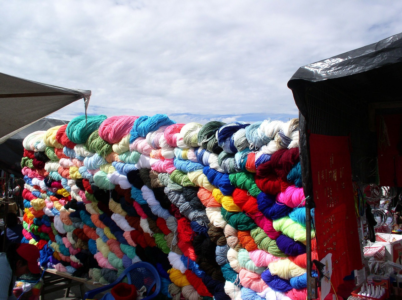 colors wool market free photo