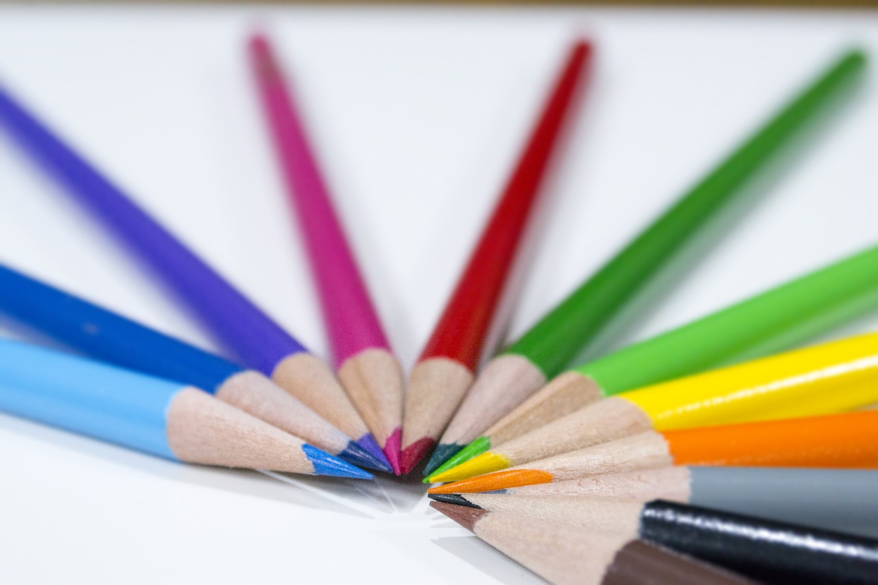 colors pencils school free photo