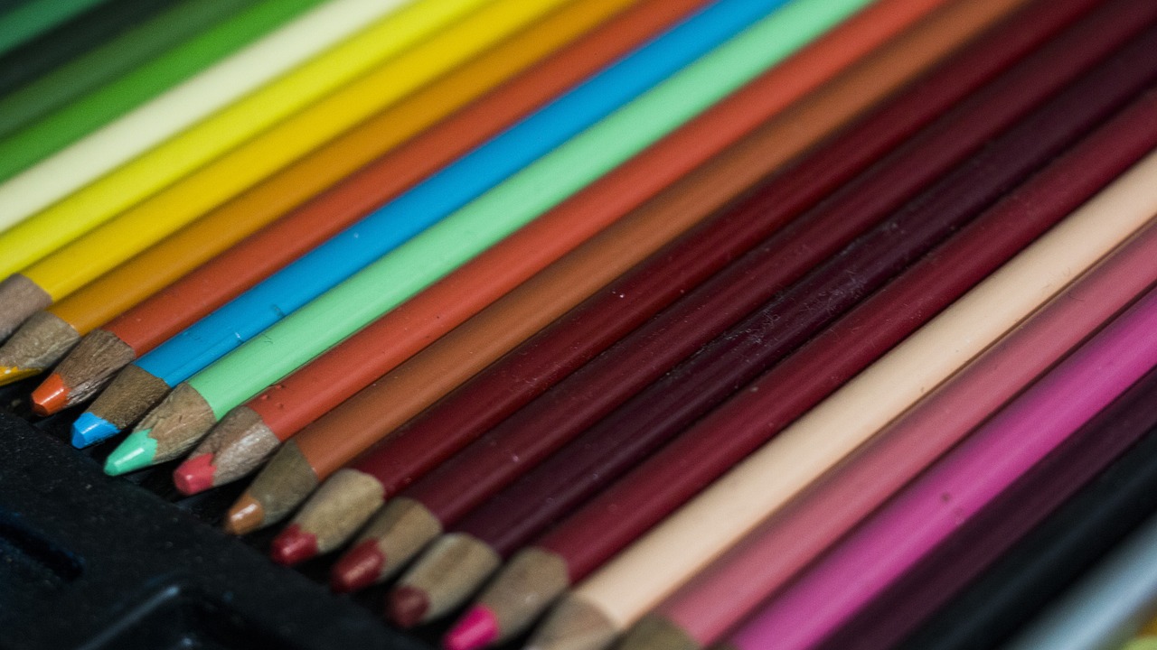 colors pencils color free photo