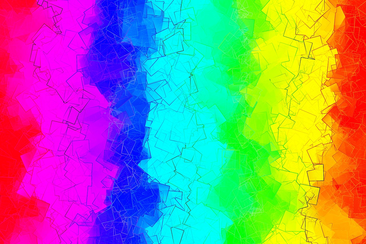 colors screen painted free photo