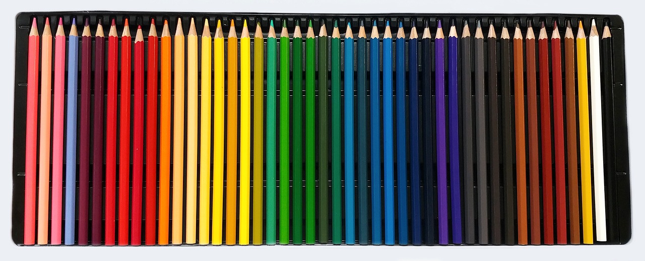 colors  pencils  color free photo