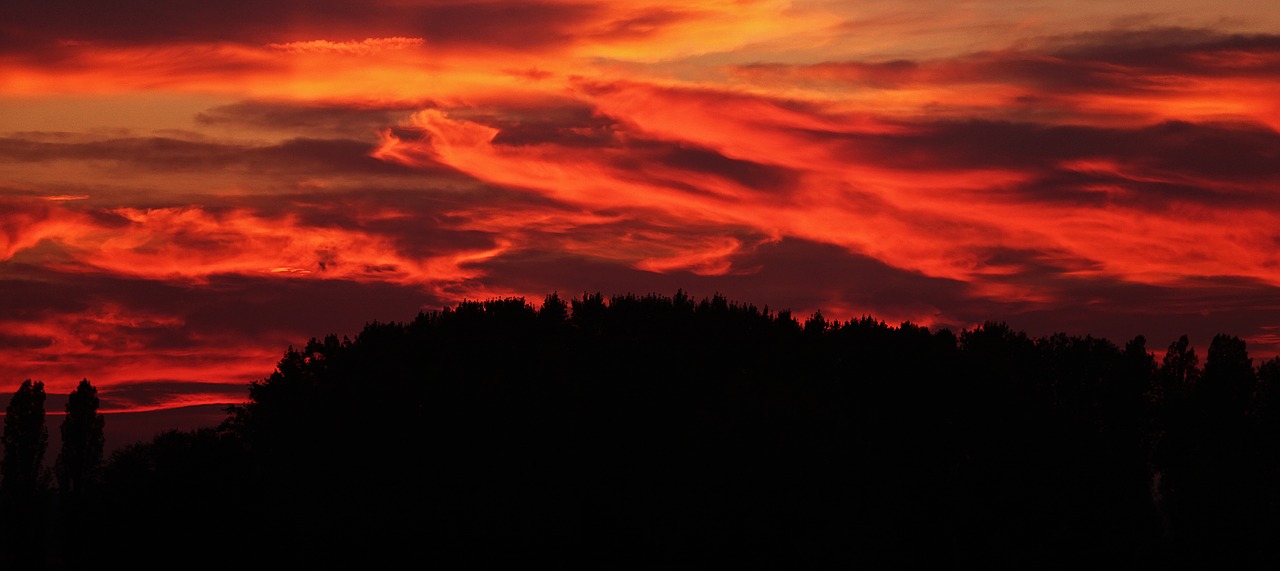 colors sunset clouds free photo