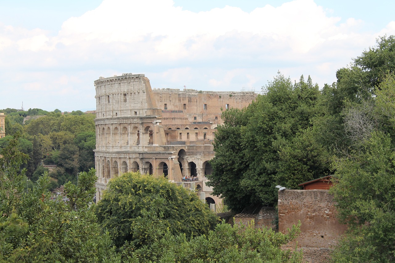 colosseum rome historically free photo