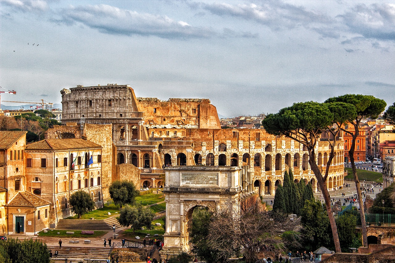 colosseum rome city free photo