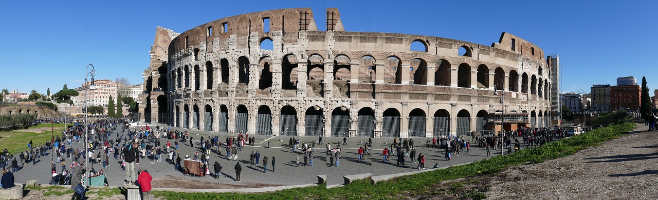 colosseum rome amphitheater free photo