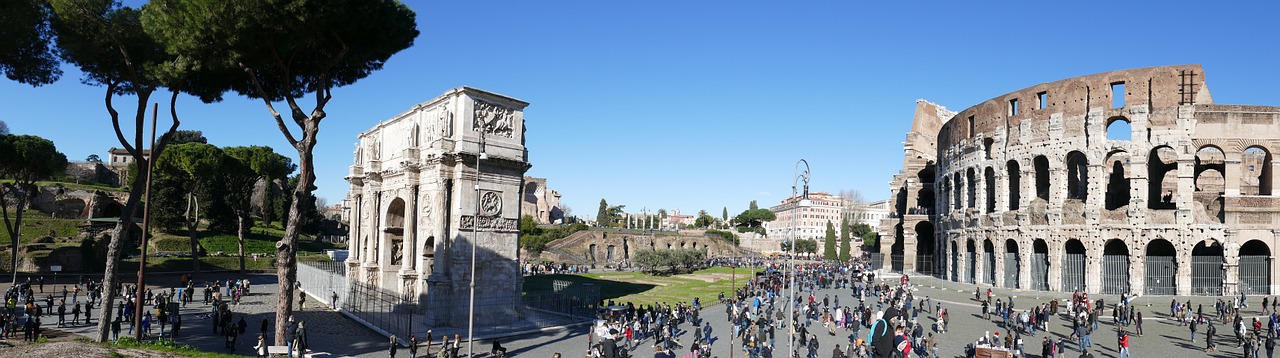 colosseum rome amphitheater free photo