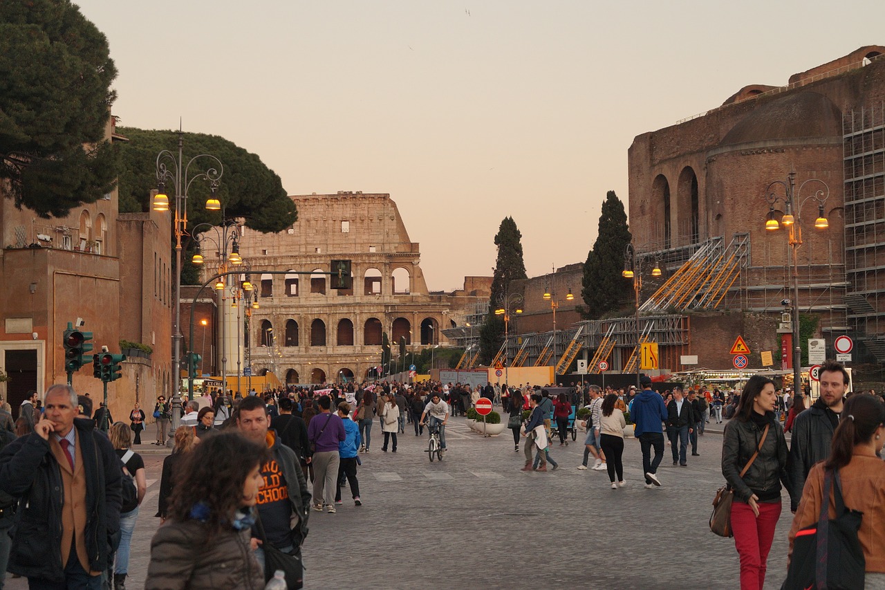 colosseum fori imperiali roman holiday free photo