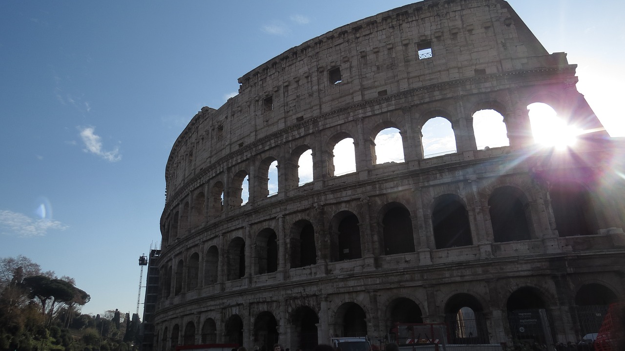 colosseum rome architecture free photo