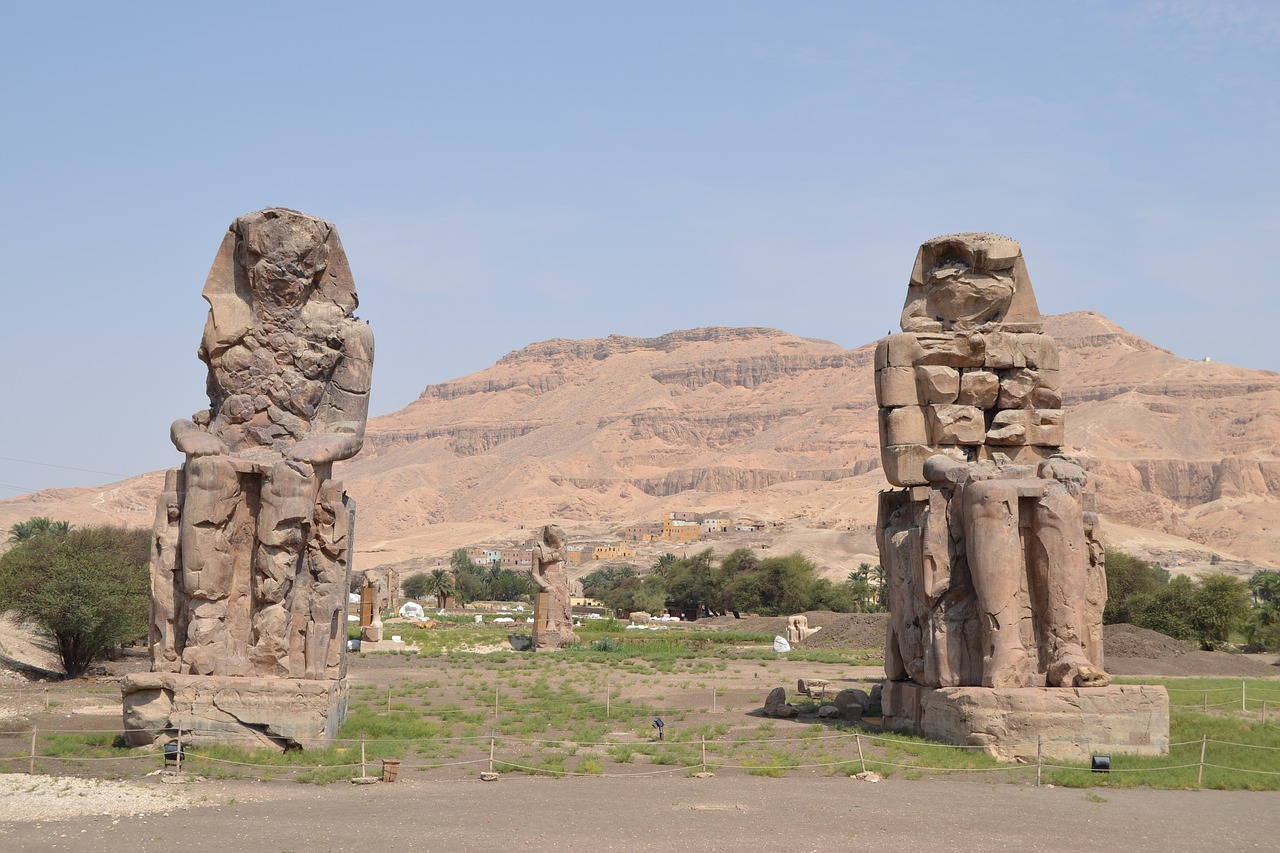 colossus luxor egypt free photo