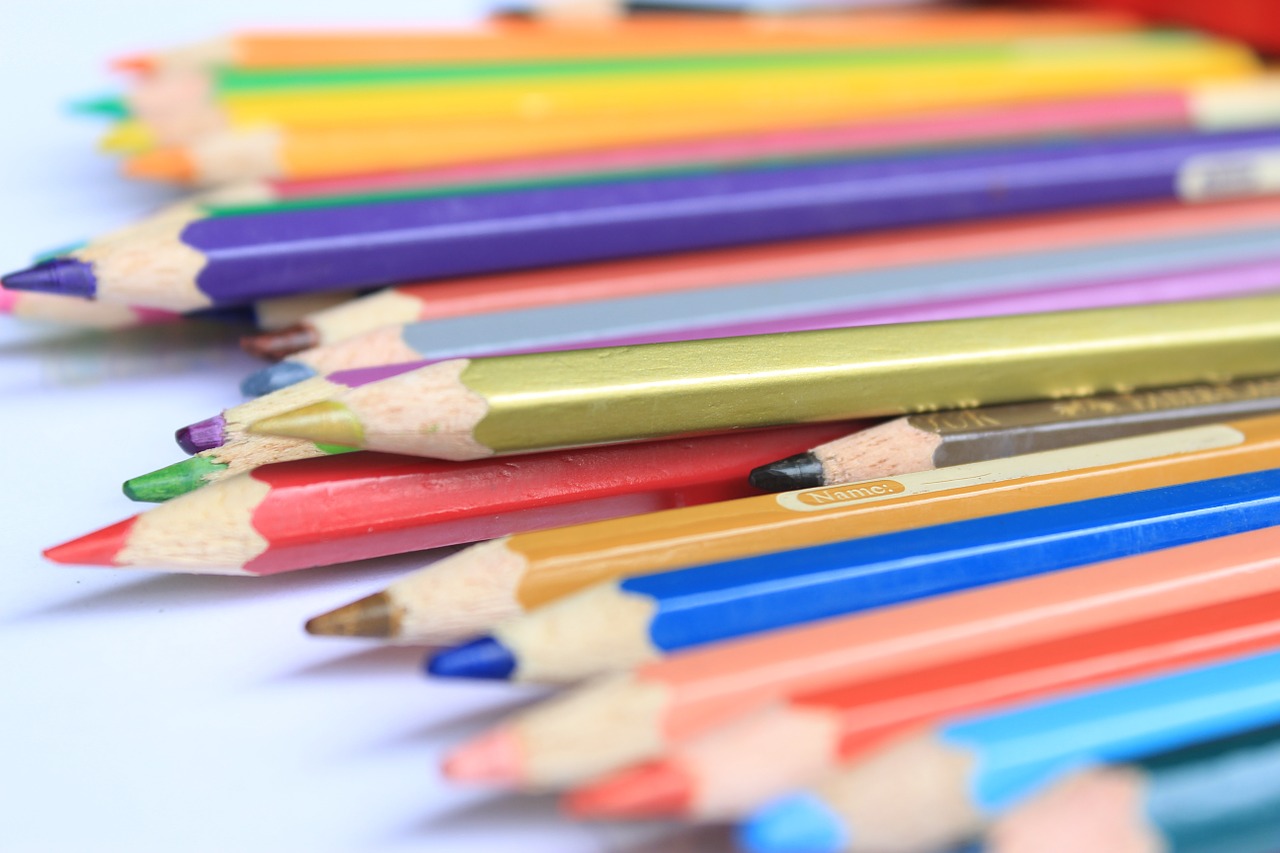 colour pencil education free photo