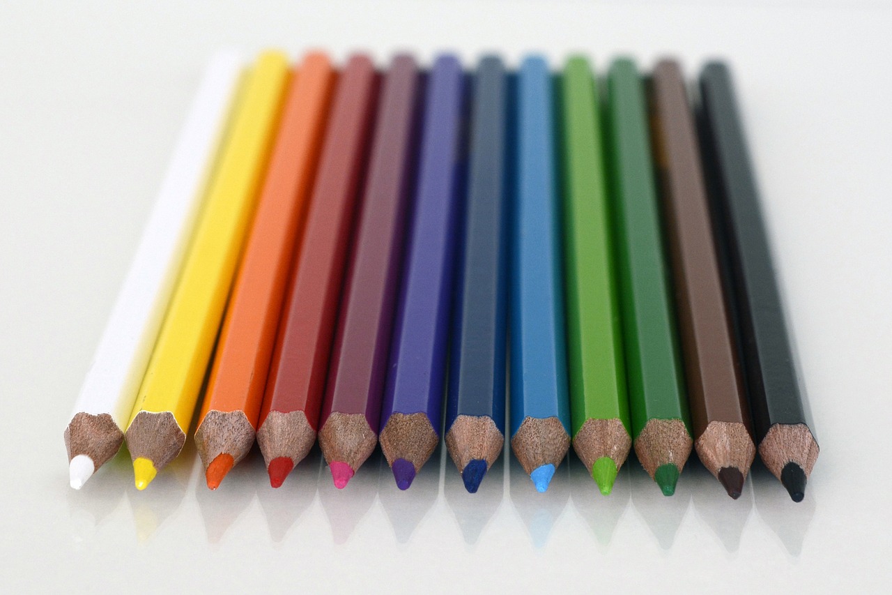 colour pencils paint colored pencils free photo