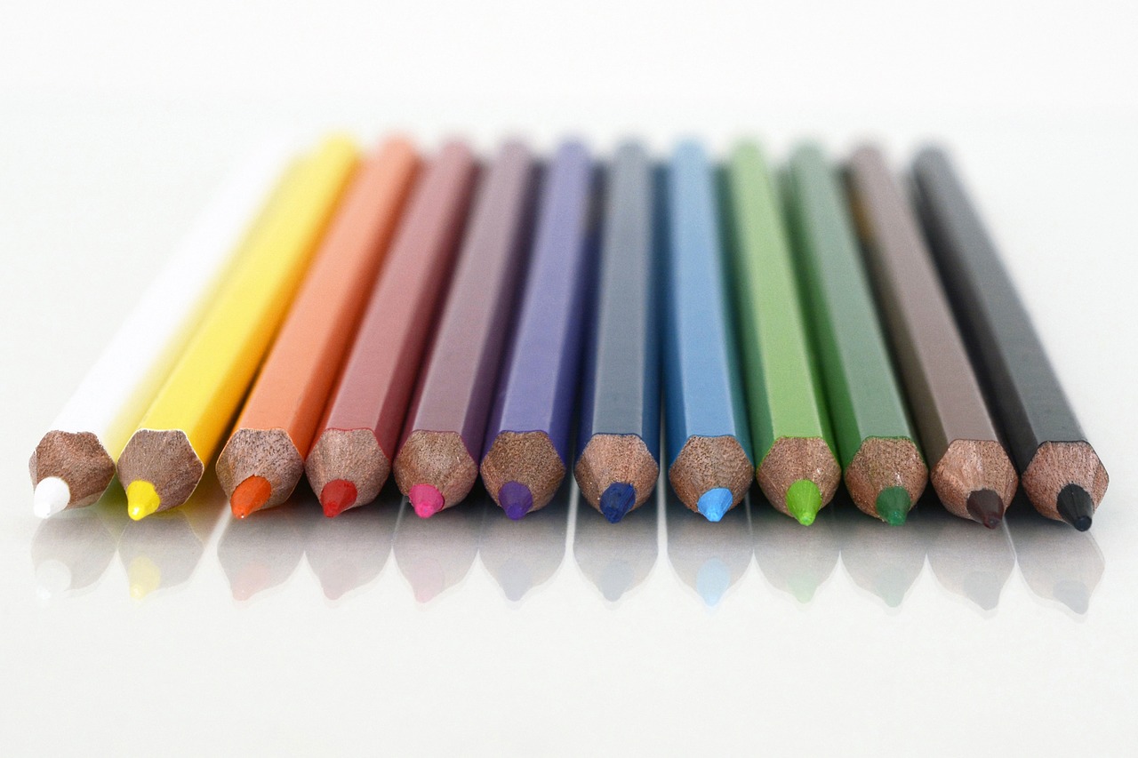 colour pencils paint colored pencils free photo