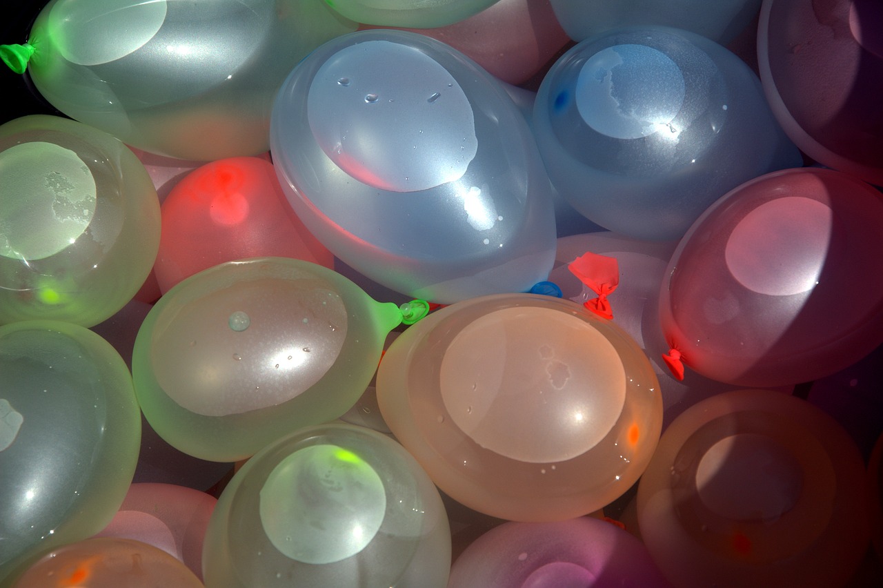 water balloons plastic colorful free photo