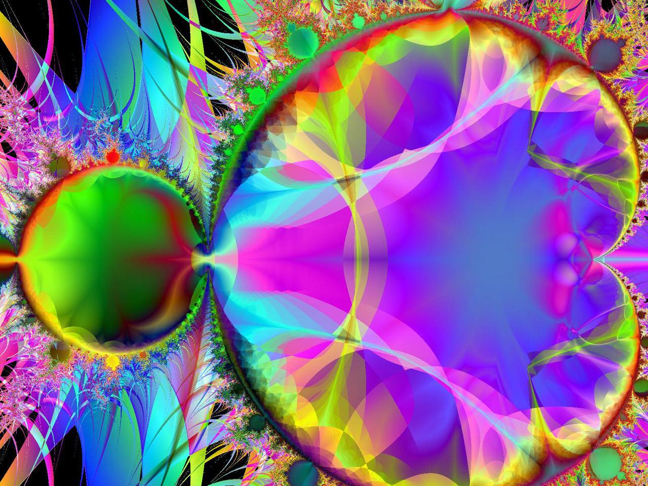 fractal colourful colourful free photo