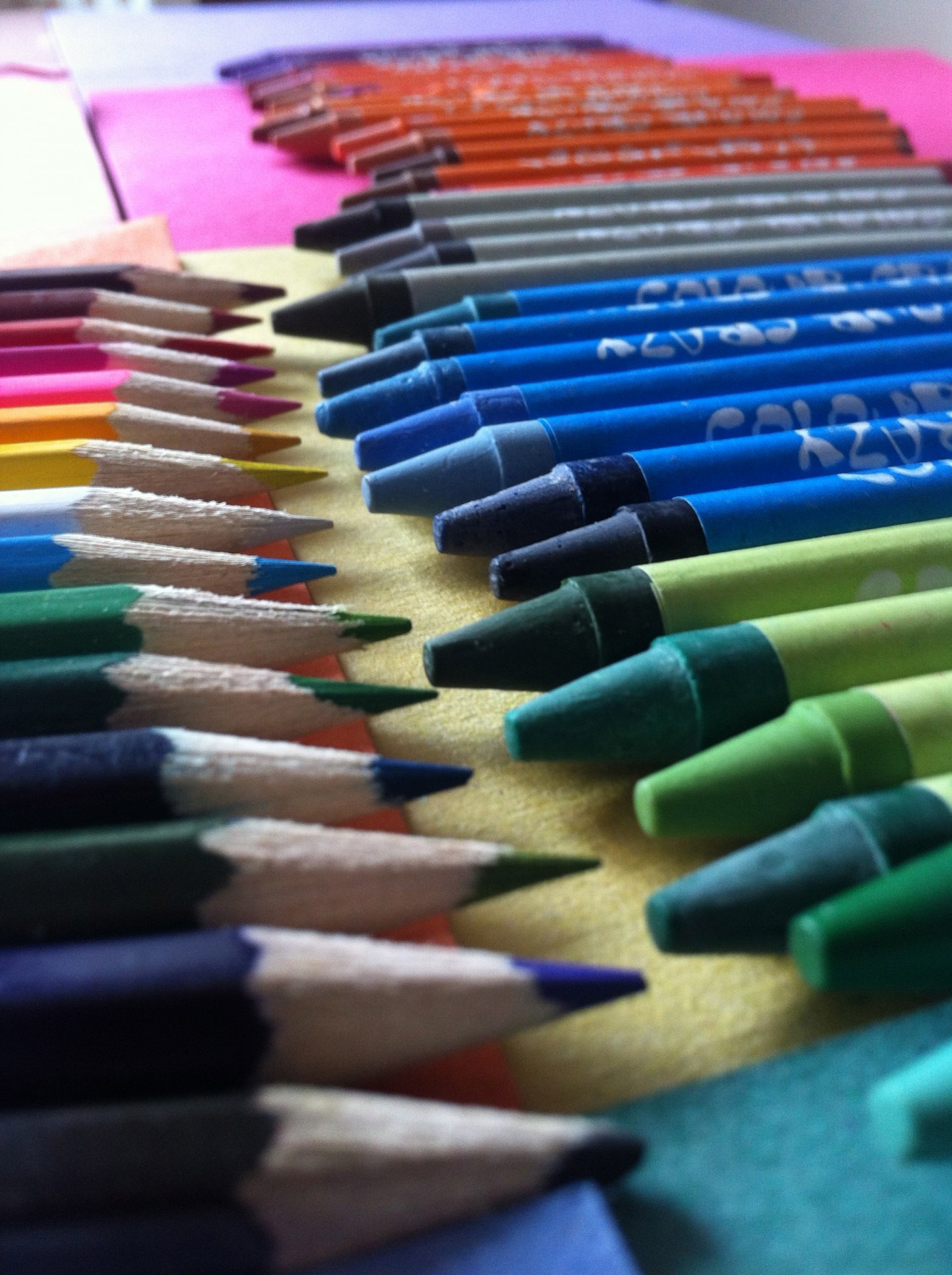 colouring pencils crayons free photo