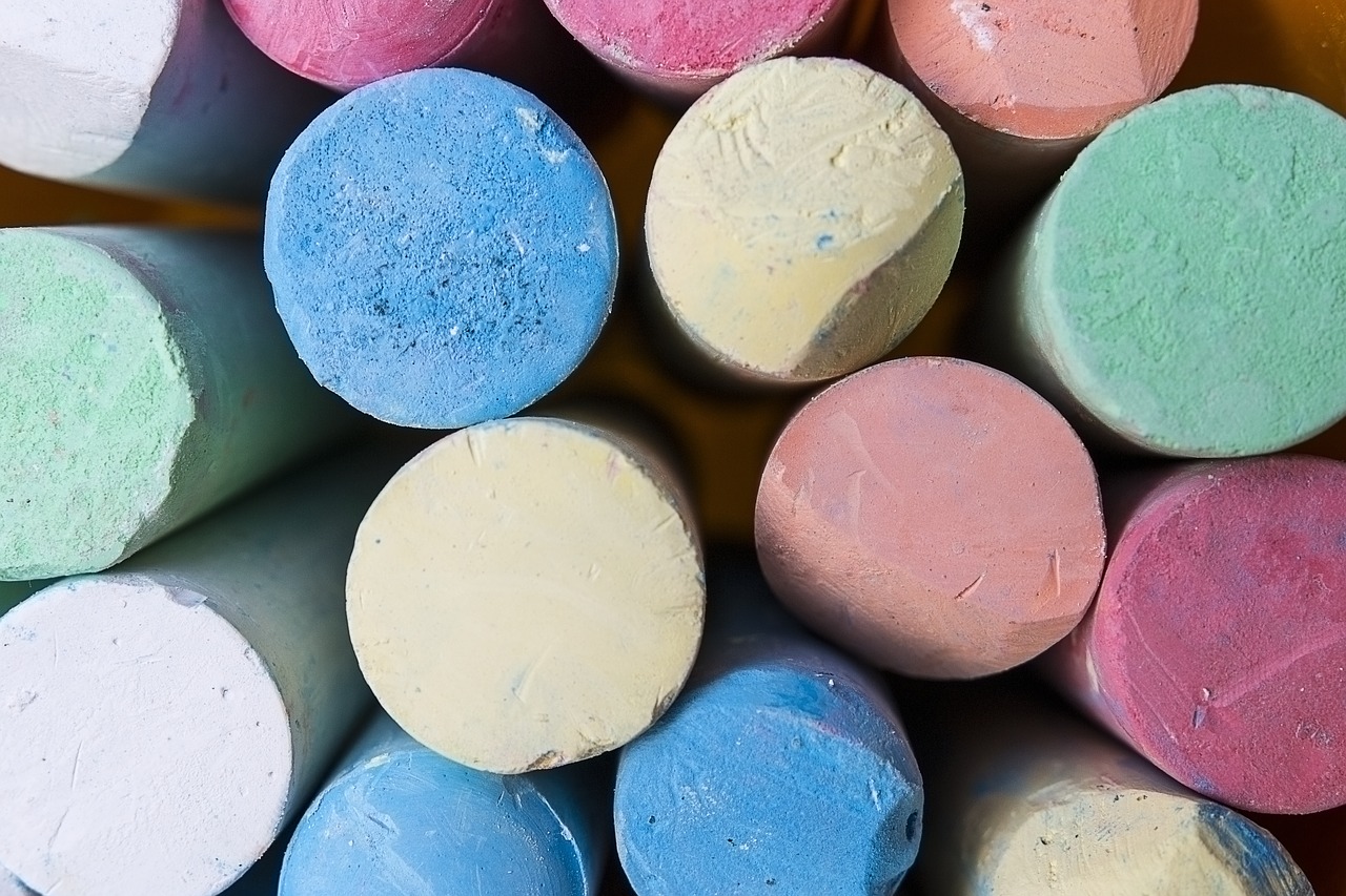 colours chalk colorful free photo