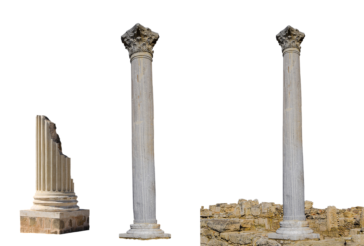 columnar  ruin  old free photo
