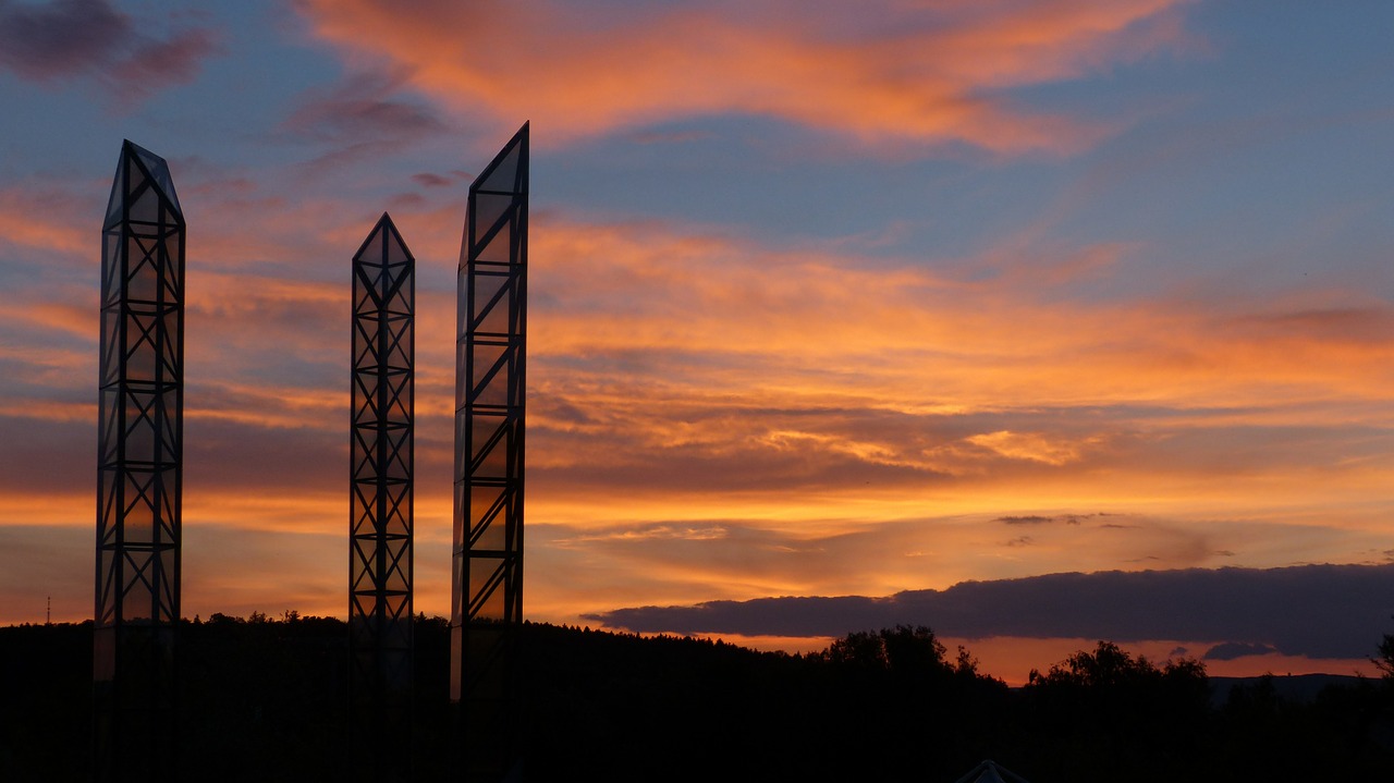 columnar steles glass columns free photo