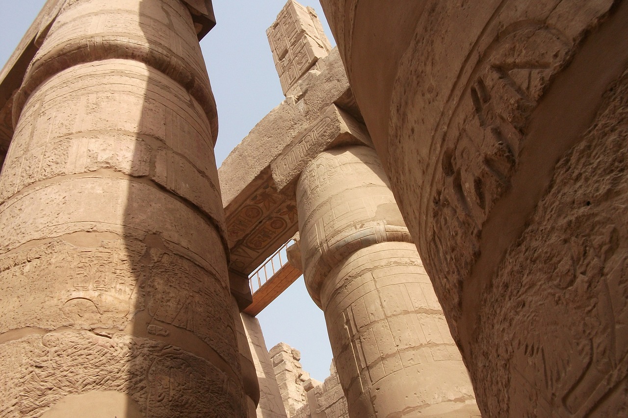 columnar temple egypt luxor free photo