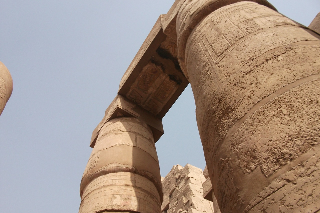 columnar temple egypt luxor free photo