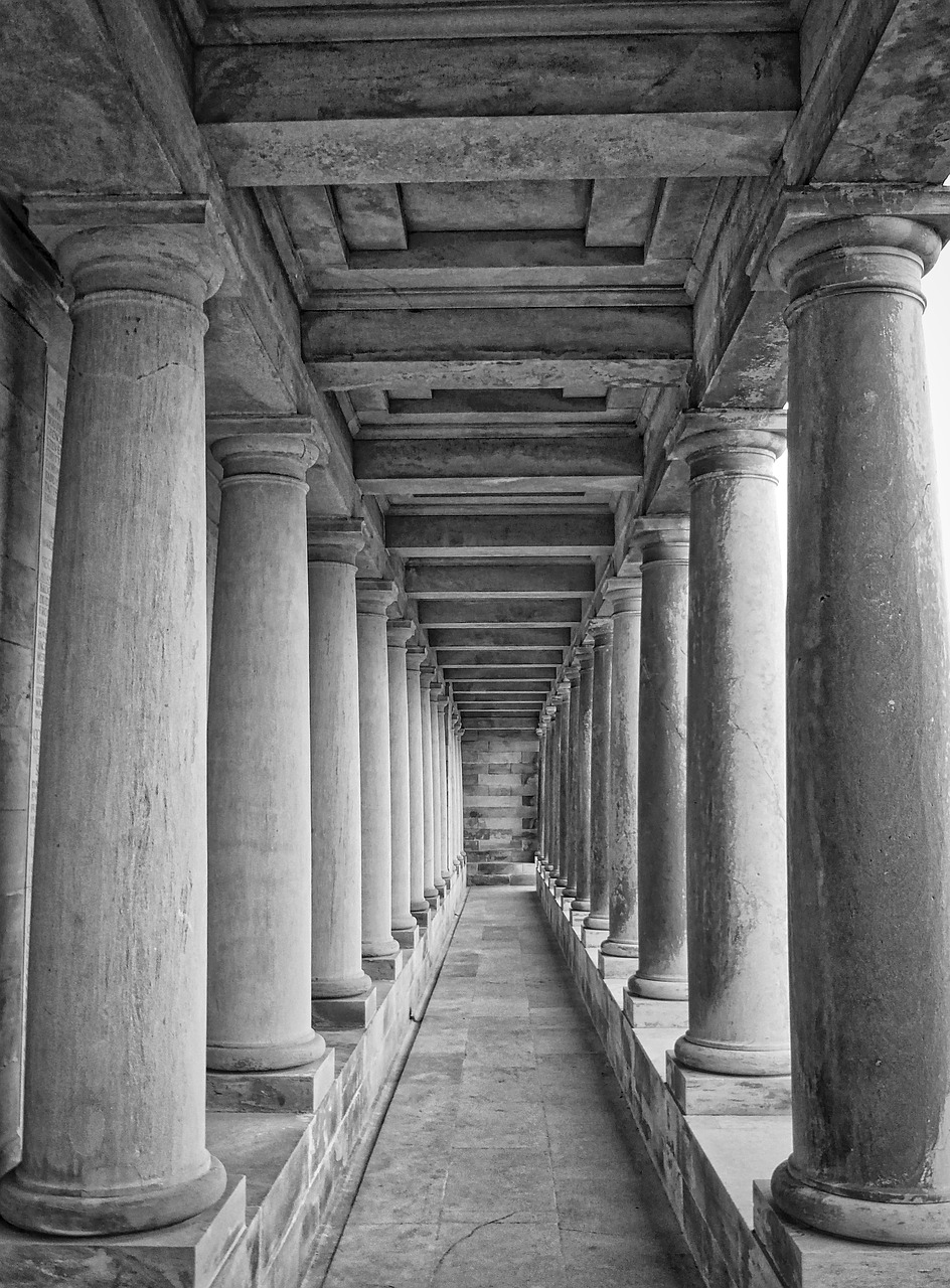 columns colonnade classical free photo