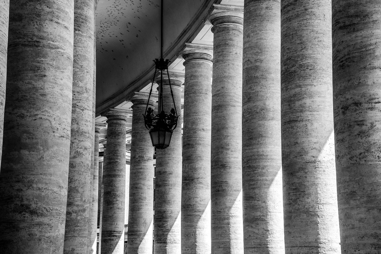 columns  rome  italy free photo