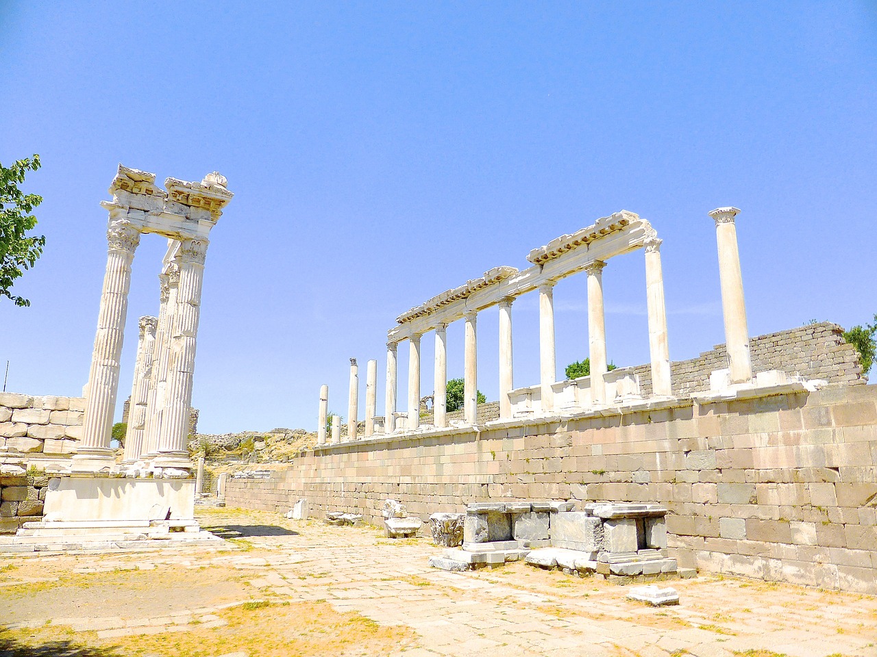 columns ancient roman free photo