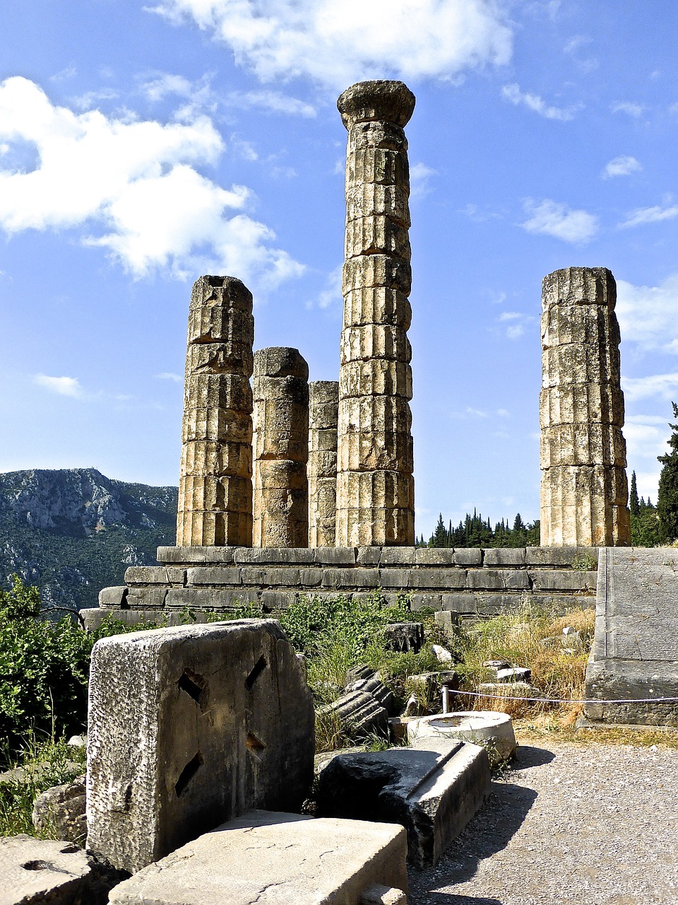 columns ruins roman free photo