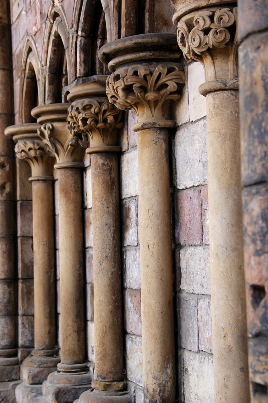 columns pillars architecture free photo