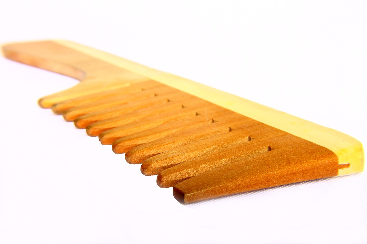 comb wooden comb utensil free photo